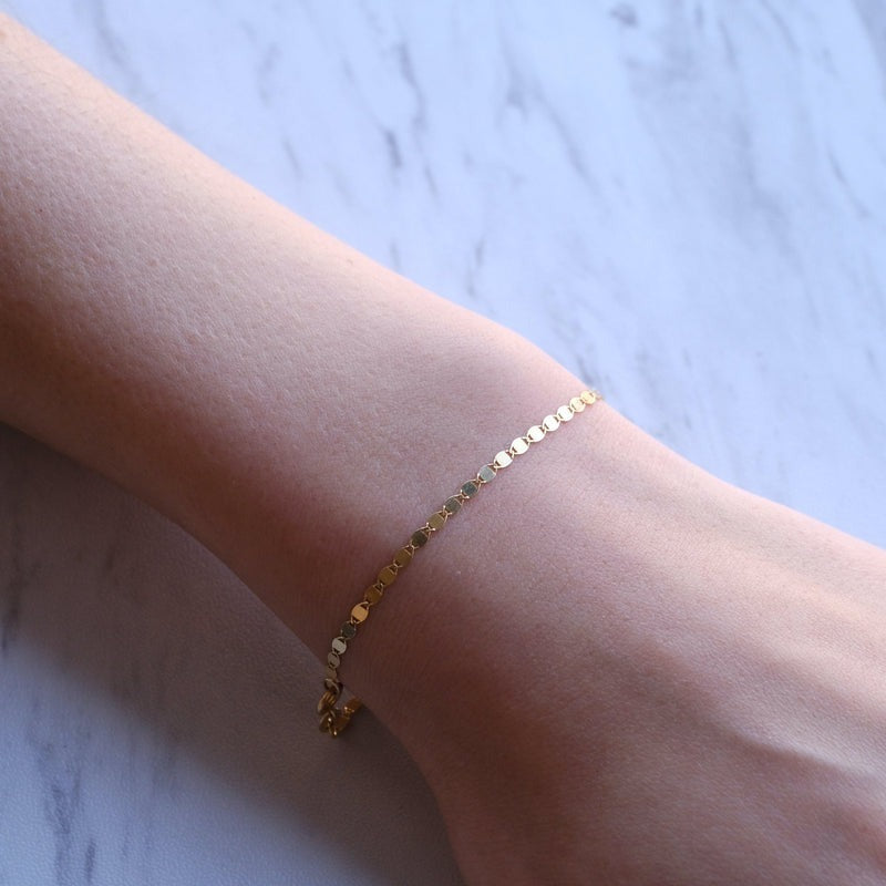 Gjenmi 14K Gold Disco Bracelet