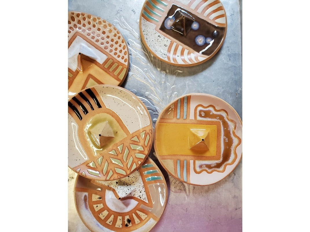 Curious Clay Incense Dishes