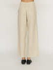 Whimsy + Row Leanna Trouser - 100% Linen - Oatmeal