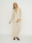 Whimsy + Row Leanna Trouser - 100% Linen - Oatmeal