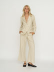 Whimsy + Row Parker Blazer - 100% Linen - Oatmeal