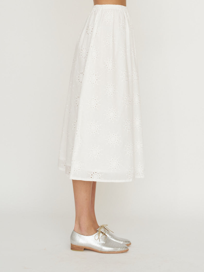 By Together Eyelet Cotton Skirt