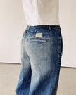 Hey Gang Buckle Back Trouser in Richman Wash Denim
