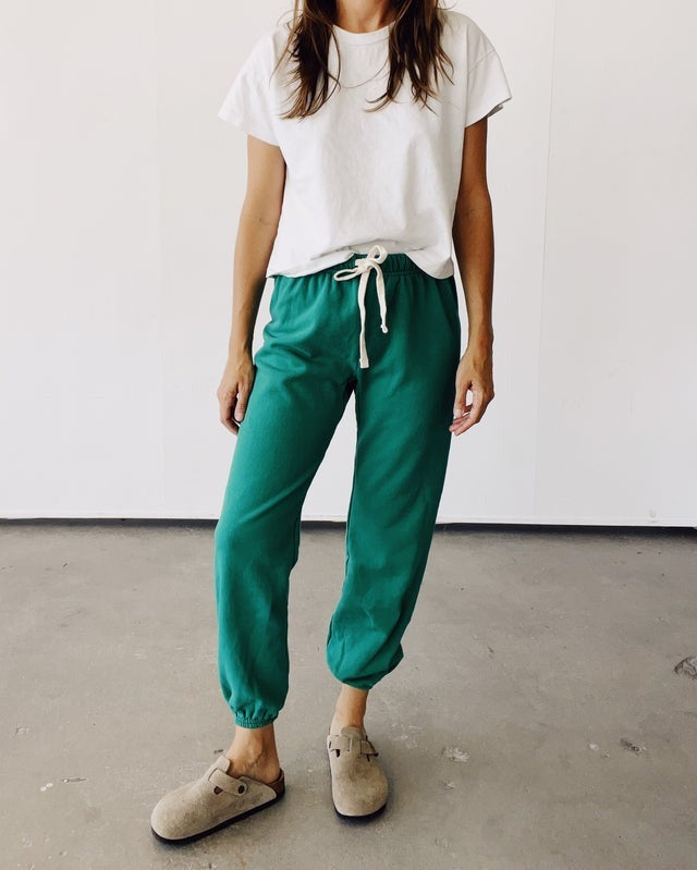 Hey Gang Sweatpants in Green