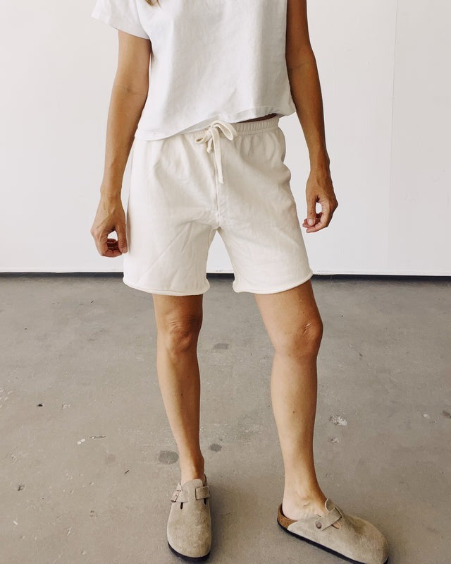 Hey Gang Sweatshorts in Natural