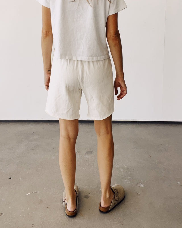 Hey Gang Sweatshorts in Natural