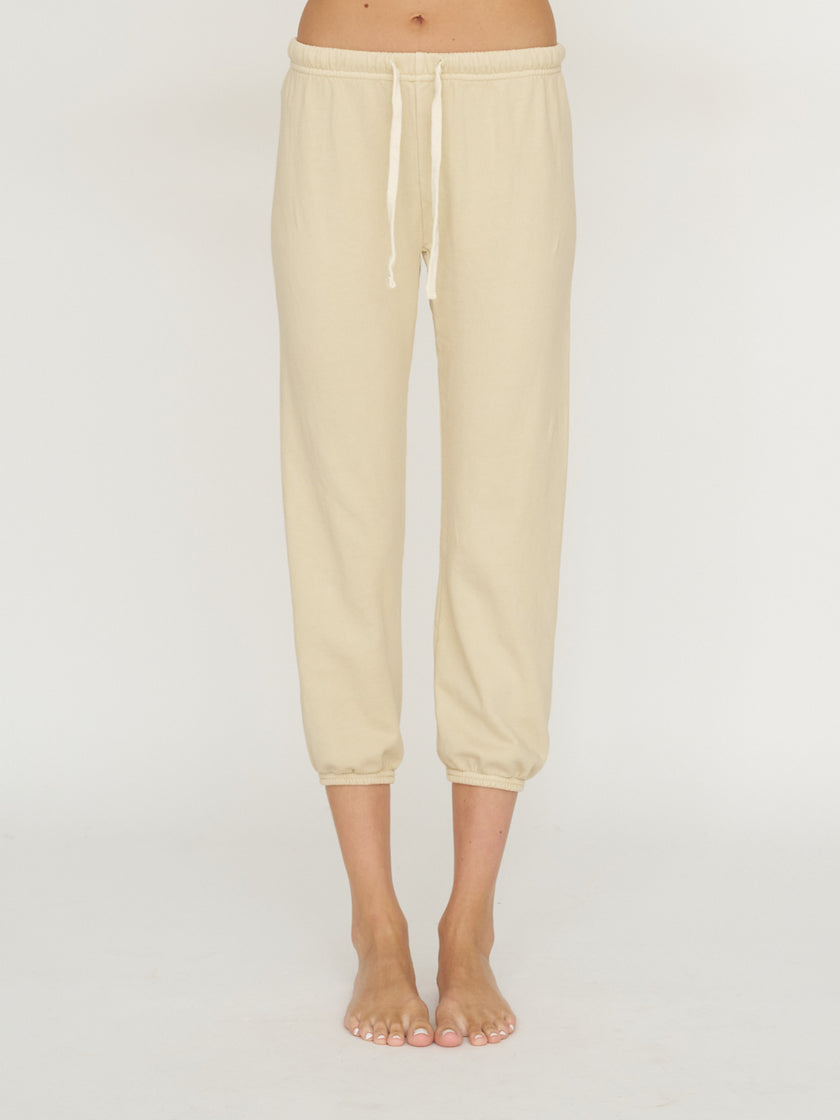 Hey Gang Sweatpants in Tan