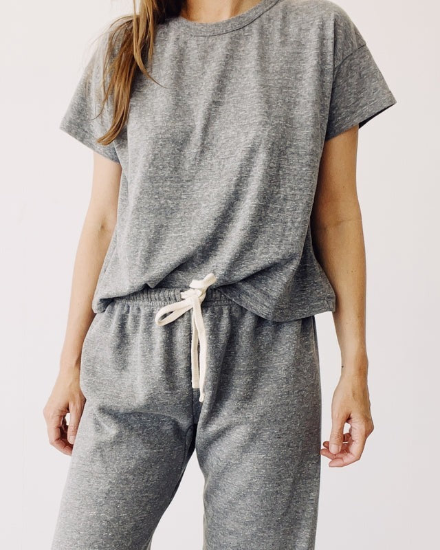 Hey Gang Boxy Tee in P.E. Grey