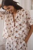 The Great. Short Sleeve Pajama Shirt and Easy Sleep Pant