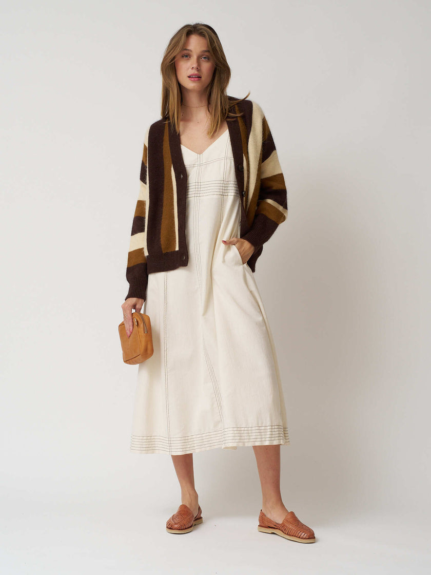 Handloom Eva Maxi Dress - Natural