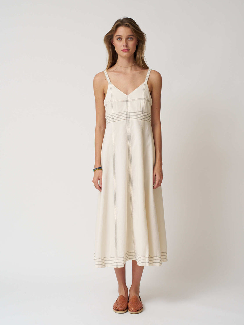 Handloom Eva Maxi Dress - Natural