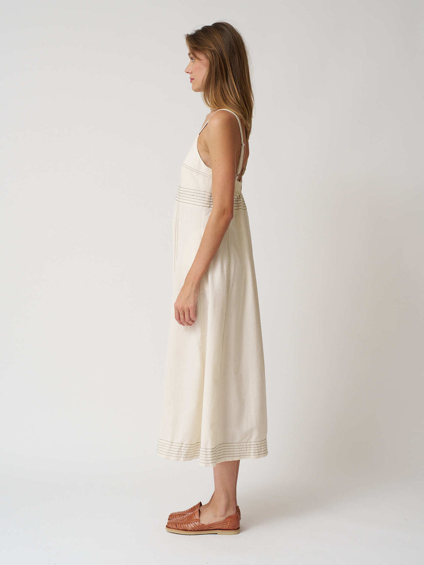 Handloom Eva Maxi Dress - Natural