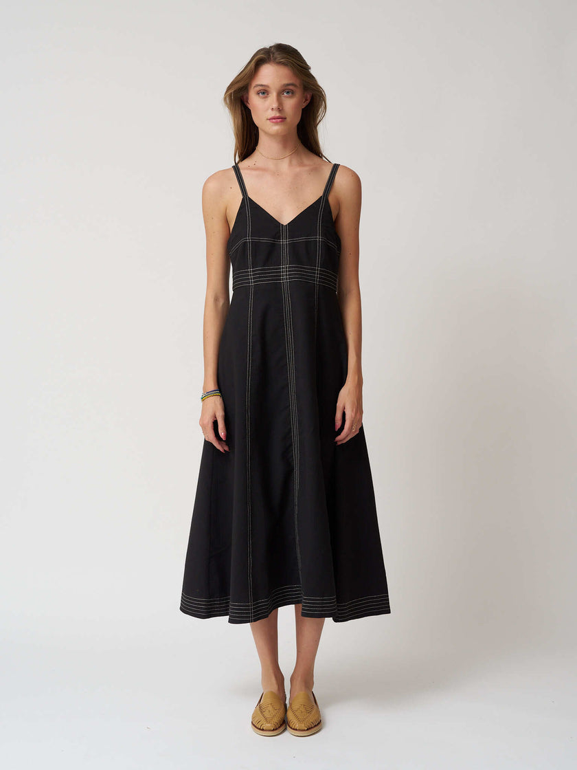 Handloom Eva Maxi Dress - Black