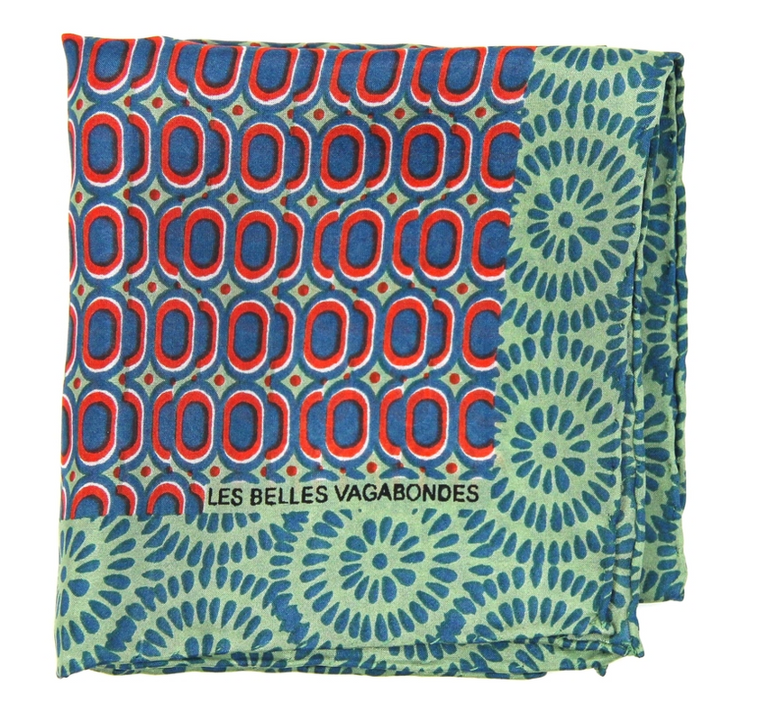 Les Belles Vagabondes 100% Silk Square - Small