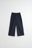 Indi & Cold Organic Cotton Poplin Elastic Waist Pants in Midnight