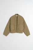 Indi & Cold Quilted Kimono Jacket in Military Green