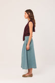 Indi & Cold Pleated Denim Skirt