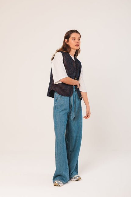 Indi & Cold Quilted Micro Cord Vest